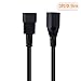 CableCreation [2-Pack] 3 Feet 18AWG Standard Computer Power Adapter Cord NEMA 5-15R to IEC320 C14, 0.9M / Black