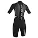 O'Neill Wetsuits Women's Reactor 2mm Short Sleeve Back Zip Spring Wetsuit, Black, 4