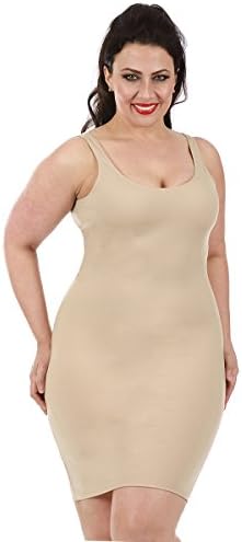 InstantFigure Plus Size Womens Shapewear Tank Slip Dress