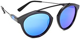Westward Leaning Men's Flower Sunglasses, Black/Blue, One Size