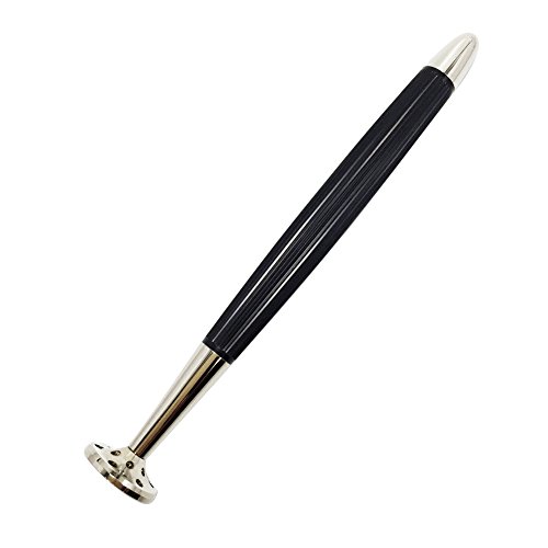 FULUSHOU 2 In 1 Tobacco Pipe Metal Cleaning Tool Black Color