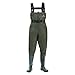 FISHINGSIR Fishing Waders for Men with Boots Womens Chest Waders 2-Ply Nylon/PVC Waterproof for Hunting with Boot Hanger