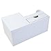 KINGFOM Desk Organizer Office Supplies Caddy Pu Leather Multi-function Storage Box Pen/Pencil,Cell phone, Business Name Cards Remote Control Holder with Small Drawer White