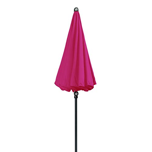 Doppler - Hochwertiger Sonnenschirm für den Balkon - Knickbar - Wetterfest - UV-Schutz 50+ - Fuchsia - 150 cm – Bild 3