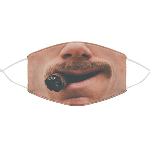 3PC Unisex Novelty Animal Characters Half Dog Face Windproof Anti-Dust Màsc Bandanas Reusable Washable