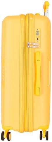 Joumma Bags Inari - Valigia rigida ABS, diverse dimensioni, nero, verde, rosso, grigio, poliestere, giallo, Taglia unica, Set 2 valigie