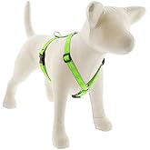 Lupine Reflective Adjustable Dog Harness 3/4" Wide Green Diamond with 20-32" Girth