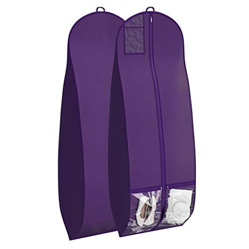 Wedding Dress Garment Bag 16 inch Gusset, with Shoe Pockets and Handle