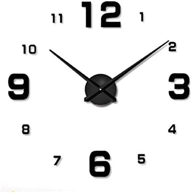 Amazon Com Mznm Diy Set Brief Wall Clock 3d Acrylic Wall Clocks
