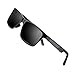 Sports Polarized Sunglasses for Men Driving Fishing Running Wayfarer Vintage Al-Mg Metal Frame Sun Glasses Gray