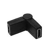 Ayangyang Gilding Rotatable Female to Female Elbow Hdmi Adapter