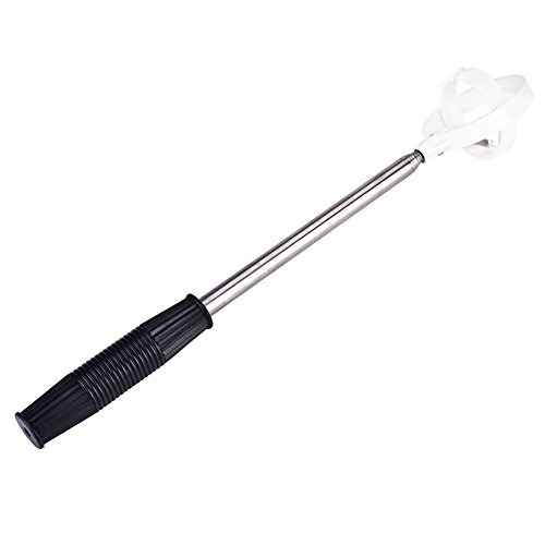 VGEBY1 Ball Retriever, Picker Ball Claw Telescopic Ball Pick Up Shaft Ball Pick-up Scoop Tool (White)