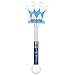 Fun Central - LED Light Up Crown Wand Toy for Kids with Crystal Ball Handle | Princess Party Favors for Girls, Halloween Party Supplies, Royal Queen Costume Accessory.
