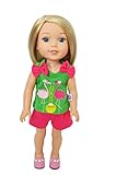 Brittany's Summer Flamingo Short Set for 14 and 14.5 Inch Dolls Compatible with Wellie Wisher Dolls, Glitter Girl Dolls, Heart for Hearts Dolls- 14 Inch Doll Clothes