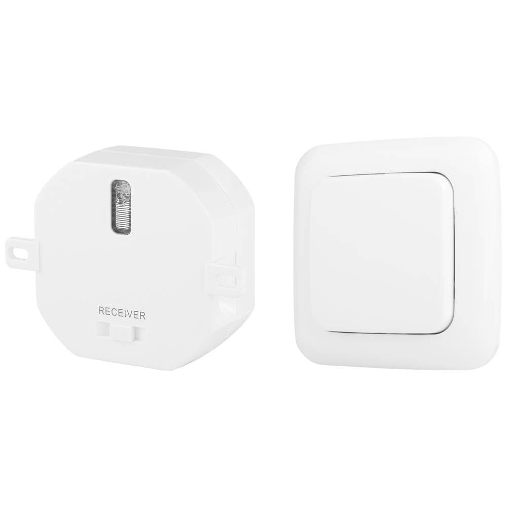 Smartwares Plug & Connect SH4-99564 Home Kit for Wireless Lighting up to 1000 Watt - Mounting Module and Switch, White