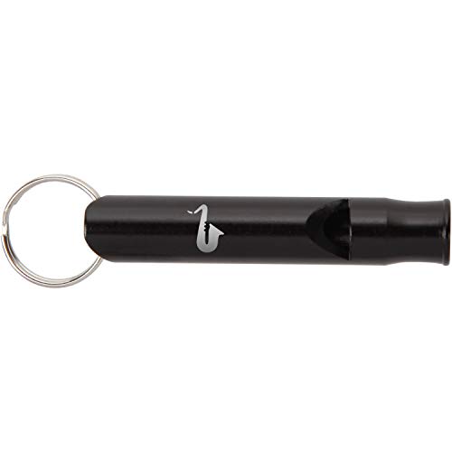 Modern Goods Shop Saxophone Black Metal Whistle Keychain with Laser Engraved Design - Portable Emergency Whistle Keychain - Engraved Whistle Keychain for Crisis Or Outdoor Activities