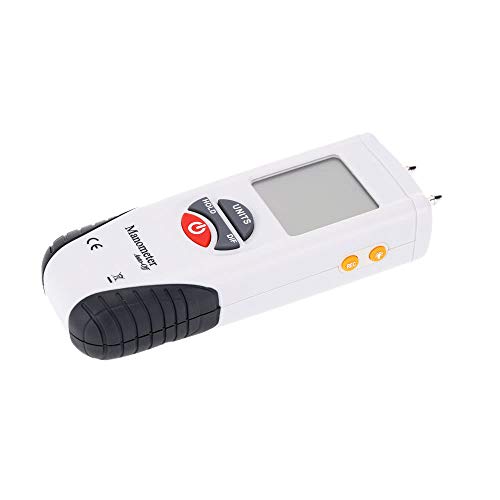 LCD Mini Digital Manometer Differential Gauge Air Pressure Meter ±2Psi Data Hold 11 Units
