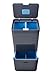 Joseph Joseph Intelligent Waste Totem Recycle Bin Separation Unit, 15 gallon / 58 liter, Graphite