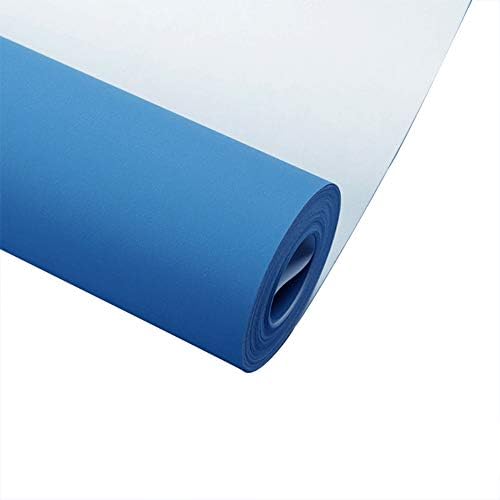 Solid Color Mediterranean Style Wallpaper Non-Woven Fabric Easy to Clean Home Improvement Hotel Shop Thickened Wallpaper,Seablue,53 * 980cm