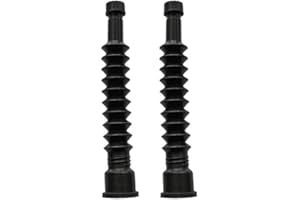2-Pack Aftermarket New Improved Wedco Gas Fuel Spouts with Screen to Keep Dirt & Debris Out of Your Expensive Equipment. Blac