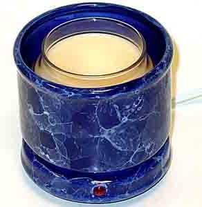 Cachepot Candle Warmer - Marble Blue