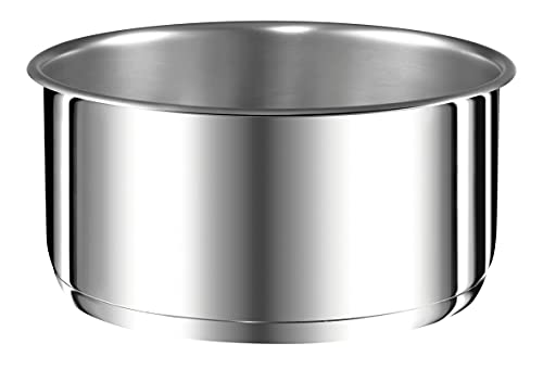 Tefal Ingenio Preference L8981604 Stieltopf, 22 cm, stapelbar, Edelstahl, Induktion, Vielseitigkeit, platzsparend