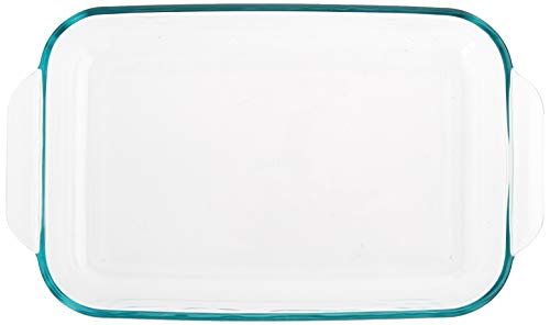 Pyrex Basics 2 Quart Glass Oblong Baking Dish, Clear 11.1 in. x 7.1 in. x 1.7 in.