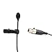Pro Lavalier Lapel Microphone Microdot 6016 for AKG Wireless Transmitter - Omni-Directional Condenser Mic 3 pin