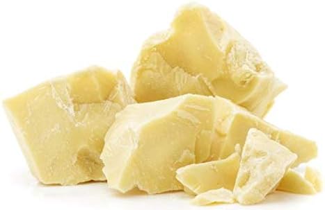 Certified Organic Cocoa Butter - DEODORIZED w/Slight Chocolate Aroma [Hunks, Chunks, Bits, Pieces]; Used to avoid heavy chocolate scent; from Caco Bean; Imported from Peru; Amazing!; 8.0 oz BAG