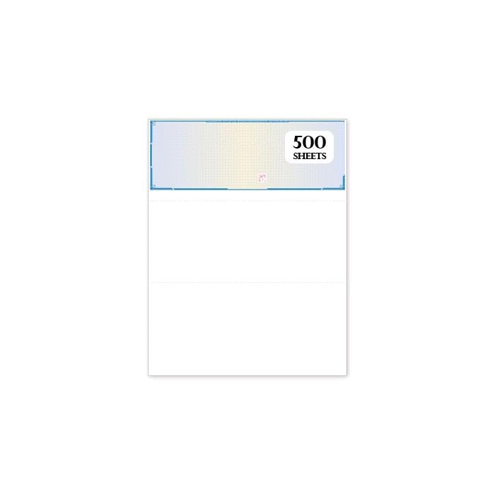 Buy 500 High Security Blank Check Paper Blue Prismatic with Padlock