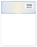 500 High Security Blank Check Paper Blue Prismatic with Padlock Icon and Visible Fibers for Quickbooks Quicken compare to Versacheck Refills Form # 1000