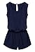 ACEVOG Women Clubwear Sleeveless Romper Playsuit Jumpsuit W/Pockets Navy Blue S