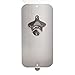 Master Magnetics Magnetic Bottle Opener and Cap Catcher, Brushed Stainless Steel, 5