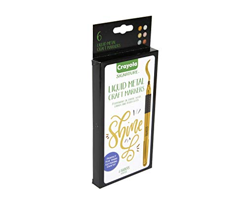 Crayola Metallic Permanent Markers, 6 Pack - Image 5