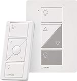 Lutron Caseta Smart Home Plug-in Lamp Dimmer Switch and Pico Remote Kit, Works with Alexa, Apple HomeKit, and The Google Assistant | P-PKG1P-WH | White