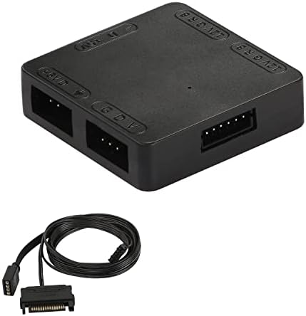 ASYWISH 4 Pin To 5V ARGB Conversion Cable - ARGB Splitter & Extension For Computer Chassis