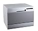 EdgeStar DWP62SV 6 Place Setting Energy Star Rated Portable Countertop Dishwasher - Silver