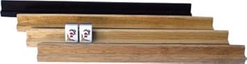 4 x MAH JONG Ablage Leisten aus Holz, Größe:35 x 2 x 2 cm