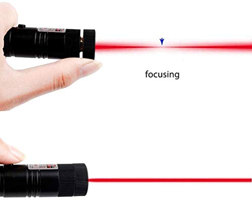 Jemine Red Light Pointer High Power Visible Beam with USB Rechargeable Adjustable Focus for Hunting Hiking
