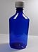 Graduated Oval 2 Ounce Cobalt Blue RX Medicine Bottles and Caps Package of 10 Pharmaceutical Grade