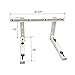 LBG Products Mini Split Wall Mounting Bracket,Air Conditioner Support Bracket for 9000-18000 Btu,Ductless Heat Pumps,HVAC Systems,Compressors,Air Conditioner Units Support up to 350lbs