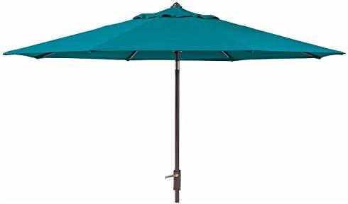 Amazon Com Members Mark Ua38308zt Ss Sunbrella 10 Ft Patio Market Umbrella With Auto Tilt Canvas Wave Teal Electronics