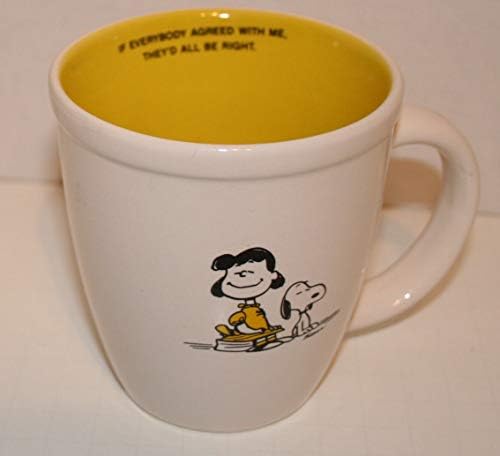 Lucy and Snoopy If Everybody Agreed 4" Coffee Mug