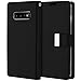 GOOSPERY Rich Wallet for Samsung Galaxy S10 Plus Case (2019) Extra Card Slots Leather Flip Cover (Black)
