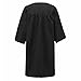 Annhiengrad Unisex Adult Matte Graduation Gown Cap with Tassel 2022,Black,Size 45
