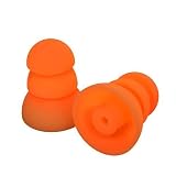 PRPSO10 Plugfones PRP-SO10 Comfortiered Replacement Silicone Plug 26 Db, Orange, 5-Pair