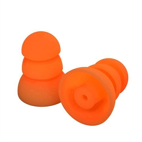 PRPSO10 Plugfones PRP-SO10 Comfortiered Replacement Silicone Plug 26 Db, Orange, 5-Pair