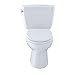 TOTO CST744EL#01 Eco Drake Two-Piece Elongated 1.28 GPF ADA Compliant Toilet, Cotton White