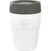 KeepCup Traveller, Reusable Travel Mug - Vacuum Insulated Stainless Steel Cup with Leakproof Sipper Lid - 12oz/340ml - Qahwa