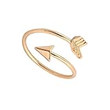 Arrow Rings Arrow Ring (Gold & Silver) Graduation Ring, Graduate Gift, Inspirational Ring, Journey, Nautical Ring, Travel Ring Toe Ring (brass-plated-gold)